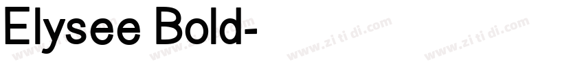 Elysee Bold字体转换